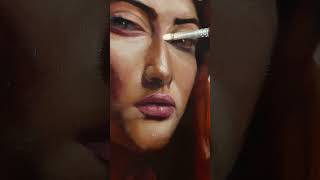 Famous Oil painting chiaroscuro technique Profile