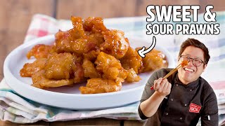 The BEST Crispy Sweet & Sour Shrimp Recipe!