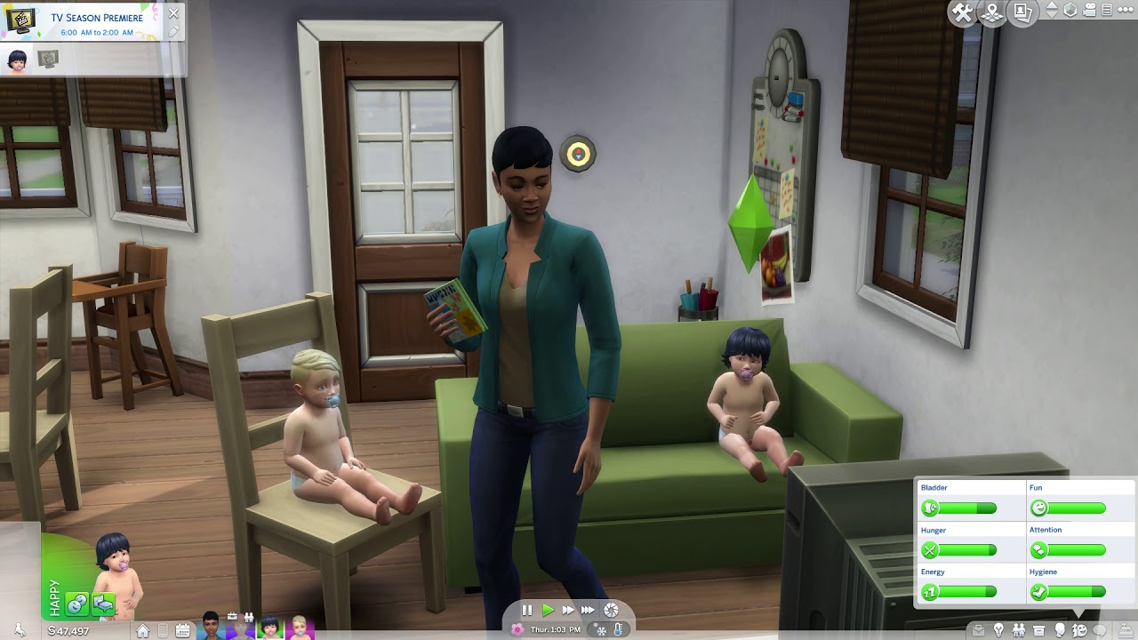 children on the sims mobile game