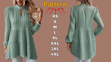 Easy Blouse Pattern Drafting | Step-by-Step Sewing Tutorial (XS-4XL)