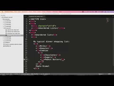 Lists HTML - YouTube