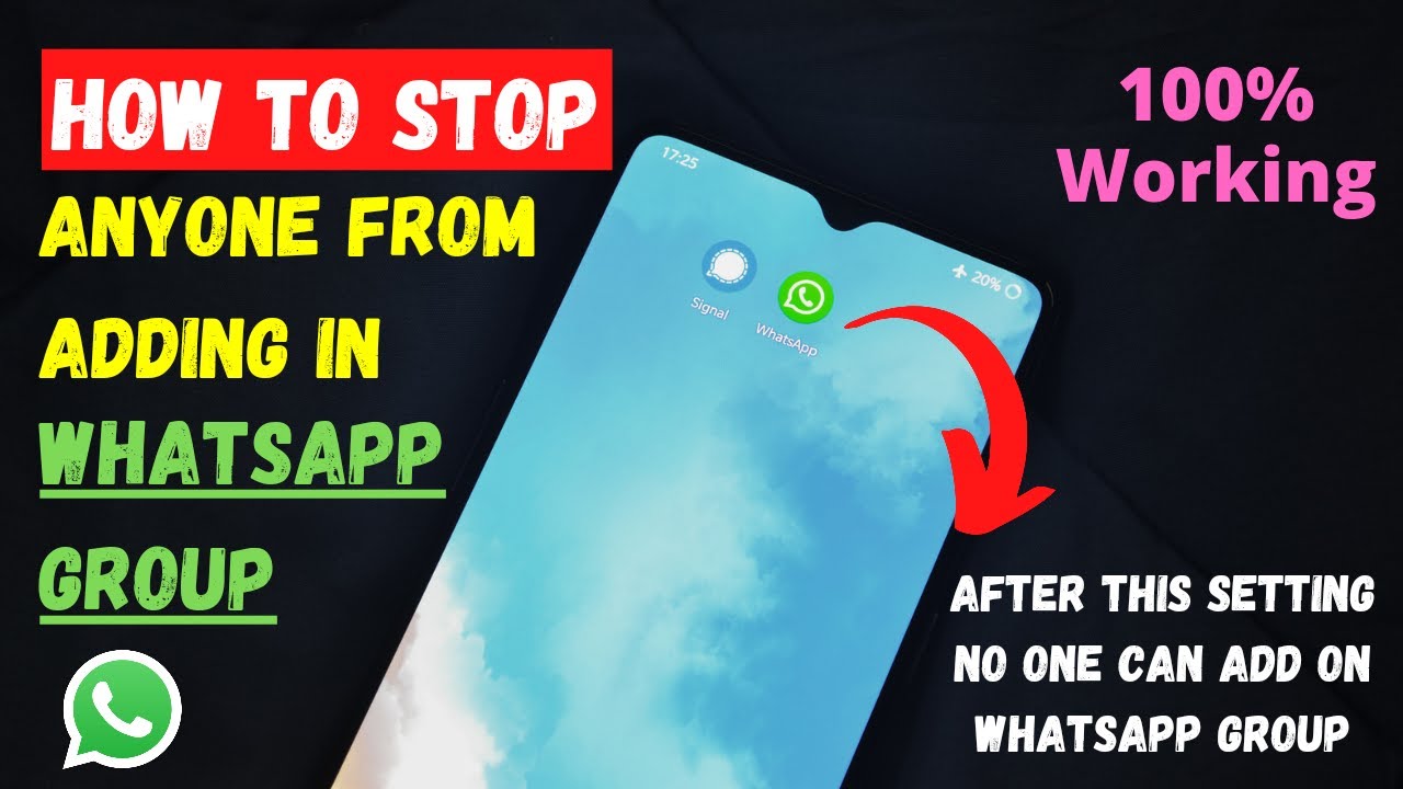 How To Stop Adding In Whatsapp Group | How To Stop Anyone From Adding ...