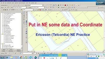 Ericsson (Telcordia) NE Practice I Put in NE some data and Coordinate