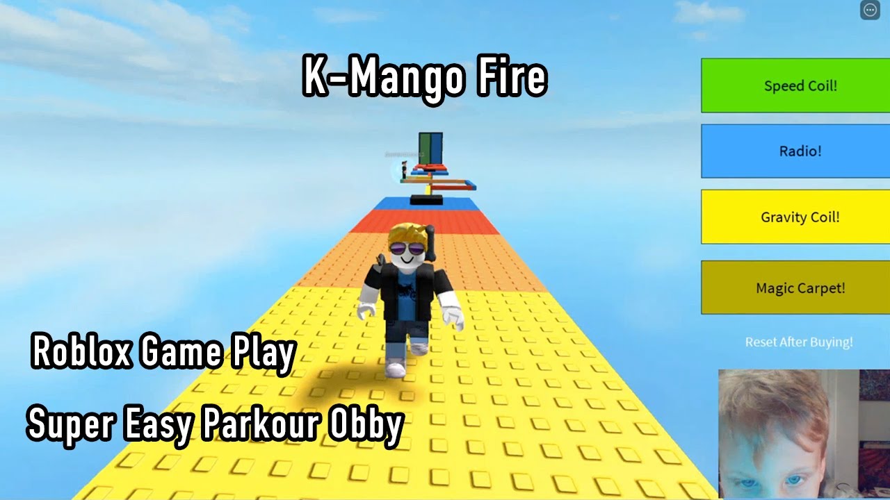 K Mango Fire Roblox Game Play Super Easy Parkour Obby Youtube - super parkour obby roblox