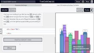 FreeCodeCamp || Responsive Web Design || Step 15 || CSS Variables by Building a City Skyline Part-6