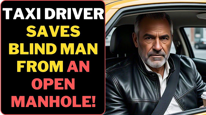 TAXI DRIVER SAVES BLIND MAN FROM AN OPEN MANHOLE!