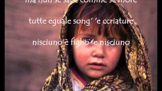 Video thumbnail of ""Tutte eguale song' 'e ccriature" di Enzo Avitabile (con testo)"