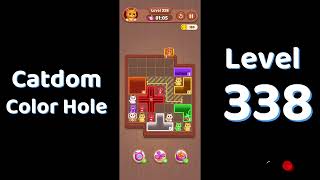 Catdom Level 338 walkthrough | Color Hole 🐱🕳️| Solutionguruji