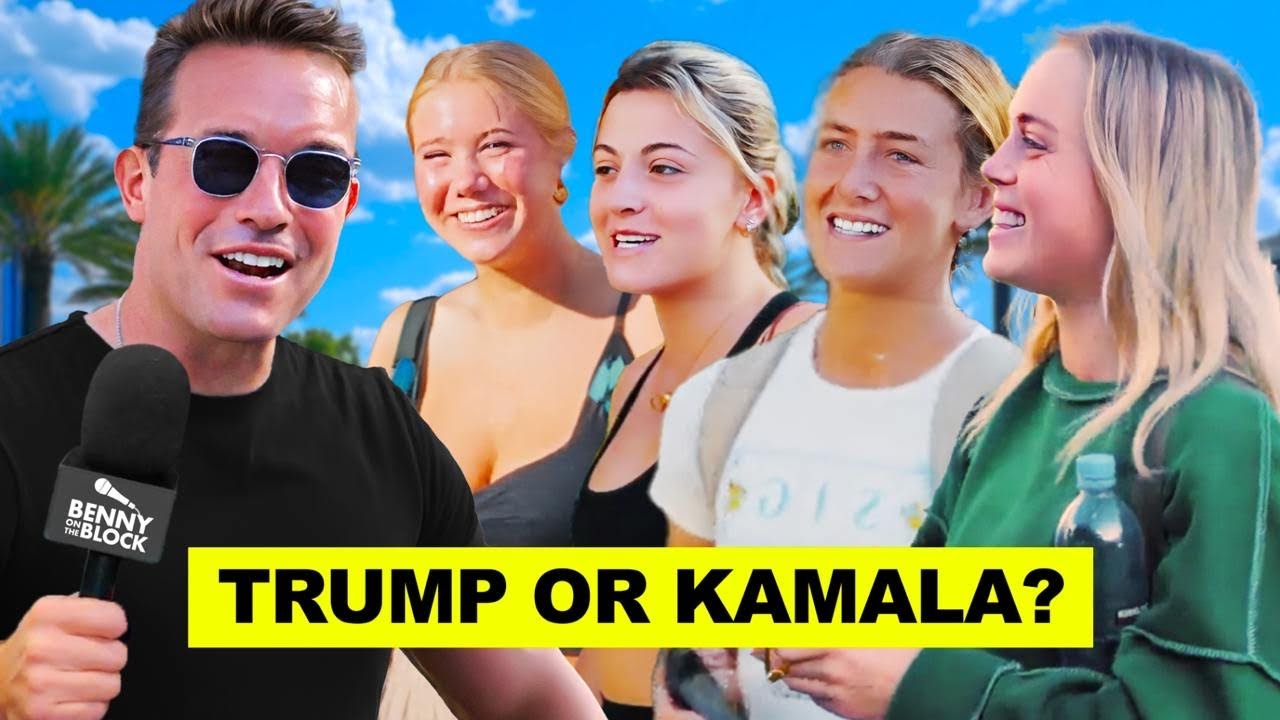 Benny Johnson: Trump vs Harris - University Students Slam Harris, "Trump is the GOAT"