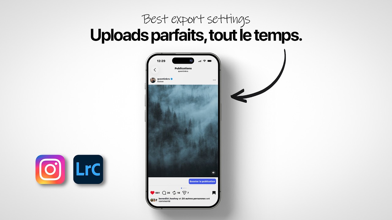 Les Meilleurs paramètres d'Export LIGHTROOM pour INSTAGRAM en 2026