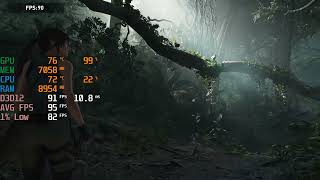 Shadow Of The Tomb Raider - I5 13400F Rtx 3060 Ti Gddr6X - 1440P Max Settings - Benchmark Fps Test