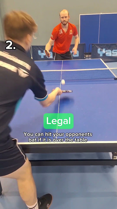 Which shot is illegal? answers and explanations #tabletennis #pingpong