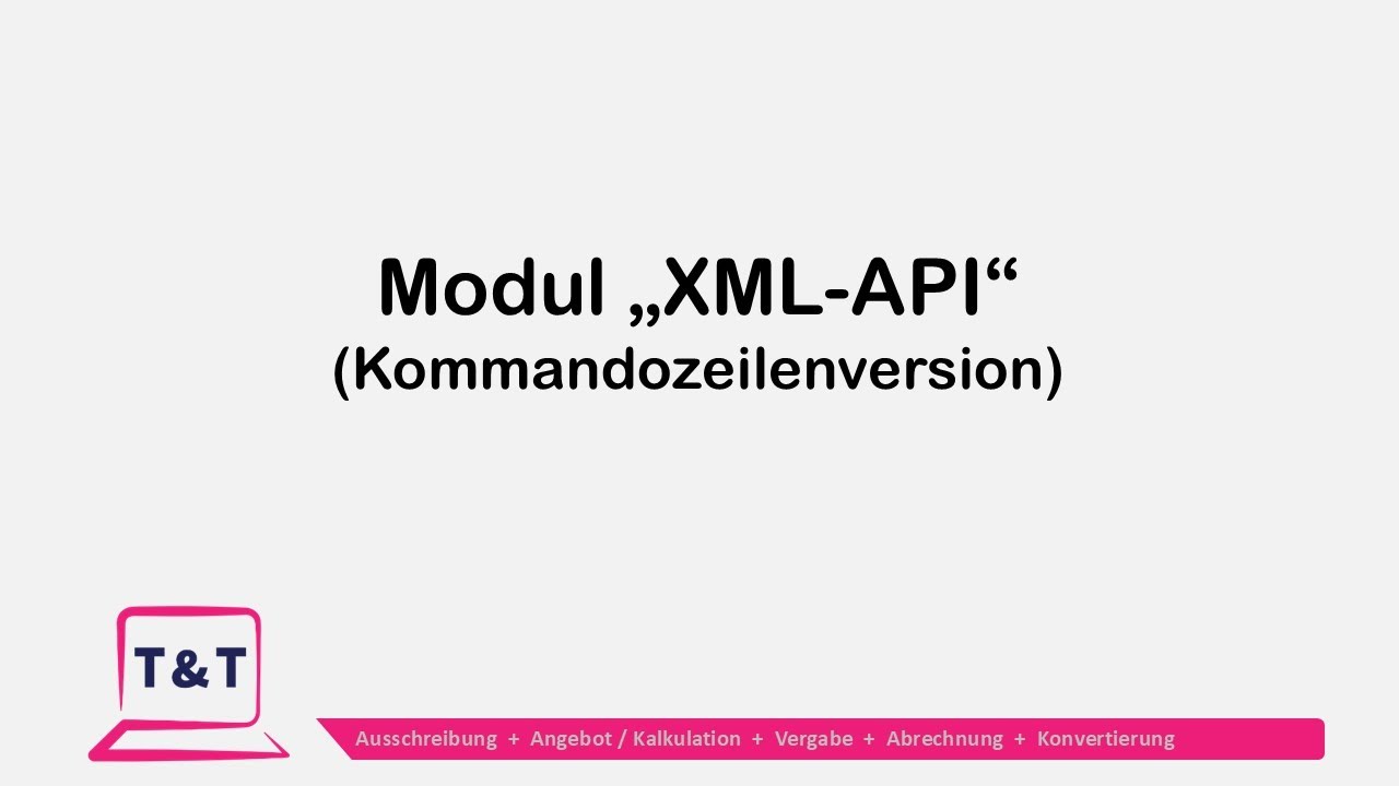 GAEB-Konverter - Modul "XML-API" - Kommandozeilenversion - YouTube