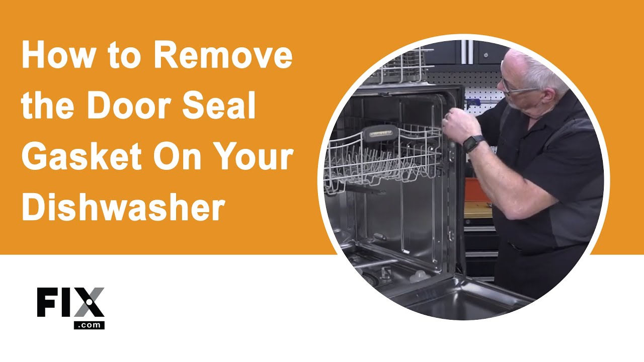 DISHWASHER REPAIR: How to Remove the Door Seal Gasket on Your ...