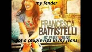 Video thumbnail of "Free to Be Me-Francesca Battistelli (with lyrics)"