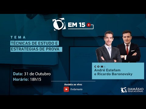 ▶ Técnicas de Estudo e Estratégias de Prova - Damásio em 15