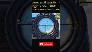 best🔥sensitivity code zero recoil #pubgm