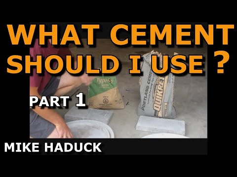 Video: Welk type cement wordt gebruikt voor trappen?