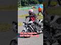 A tiny turn! Rank A can turn this small w/ GSX-R750 #gsxr750 #motogymkhana