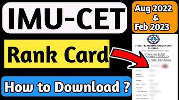 How to Download IMUCET Rank Certificate Step By Step for Aug 2022 & Feb 2023 | Merchant Navy