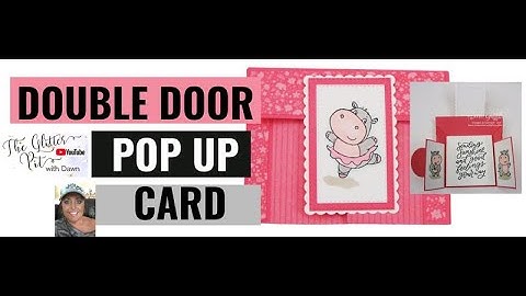 🔴 Glitter  Pit - Double  Door  Pop  Up  Card