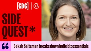 Gdc Side Quest - Bekah Saltsman Breaks Down Indie Biz Essentials