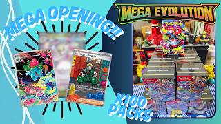 I Opened 100 Mega Evolutions Packs… Was it Worth it?! HITS ONLY!!