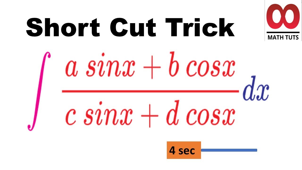 Short cut methods for Integration - YouTube