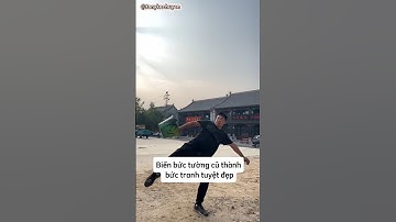 Biến bức tường cũ thành bức tranh tuyệt đẹp #shorts