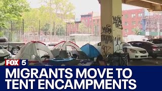 NYC migrants living in tent encampments
