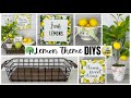 DOLLAR TREE DIYS | LEMON THEME HOME DECOR | TRAY DIY | GIVEAWAY