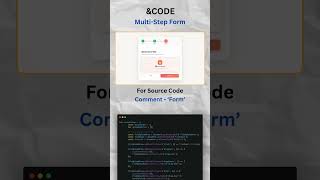Modern Multi-Step Form with File Upload 🔥 #frontend #shorts