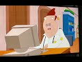 Bud bucwald on Bordertown cartoon tries to buy American Doll online fbi computer