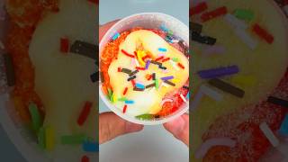 Rainbow Cloud + Clay Mixing 🌈 By me #slime #asmr #satisfying #cloudslime #clayslime #sveslime