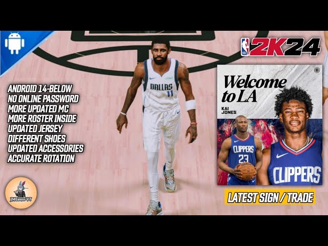 2K24 Updated Roster Offline | HD Graphics | New Update | Android Gameplay | Clippers vs Dallas