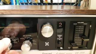SANSUI QR-1500 receiver 4channnel test - YouTube