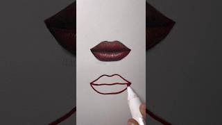 Let’s Draw Lips with Realism Technique! 👄 #art #turorial #drawing