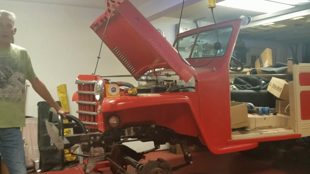 51 Willys wagon YJ leaf spring conversion YouTube