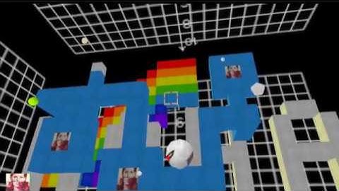 3D Sandbox Mode: Build Demo w/New "Media" Texture (Timelapse)