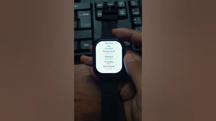 Weather Info | OpenWeather API | ESP32 Smartwatch | Squareline Studio #esp32 #diy #lvgl