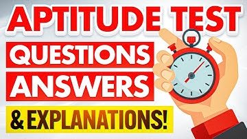 APTITUDE TEST Questions, Answers & Explanations! (How to PASS an APTITUDE TEST with 100%!)