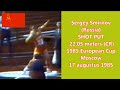 Sergey smirnov russia shot put 2205 meters cr 1985 european cup moscow 17 augustus 1985