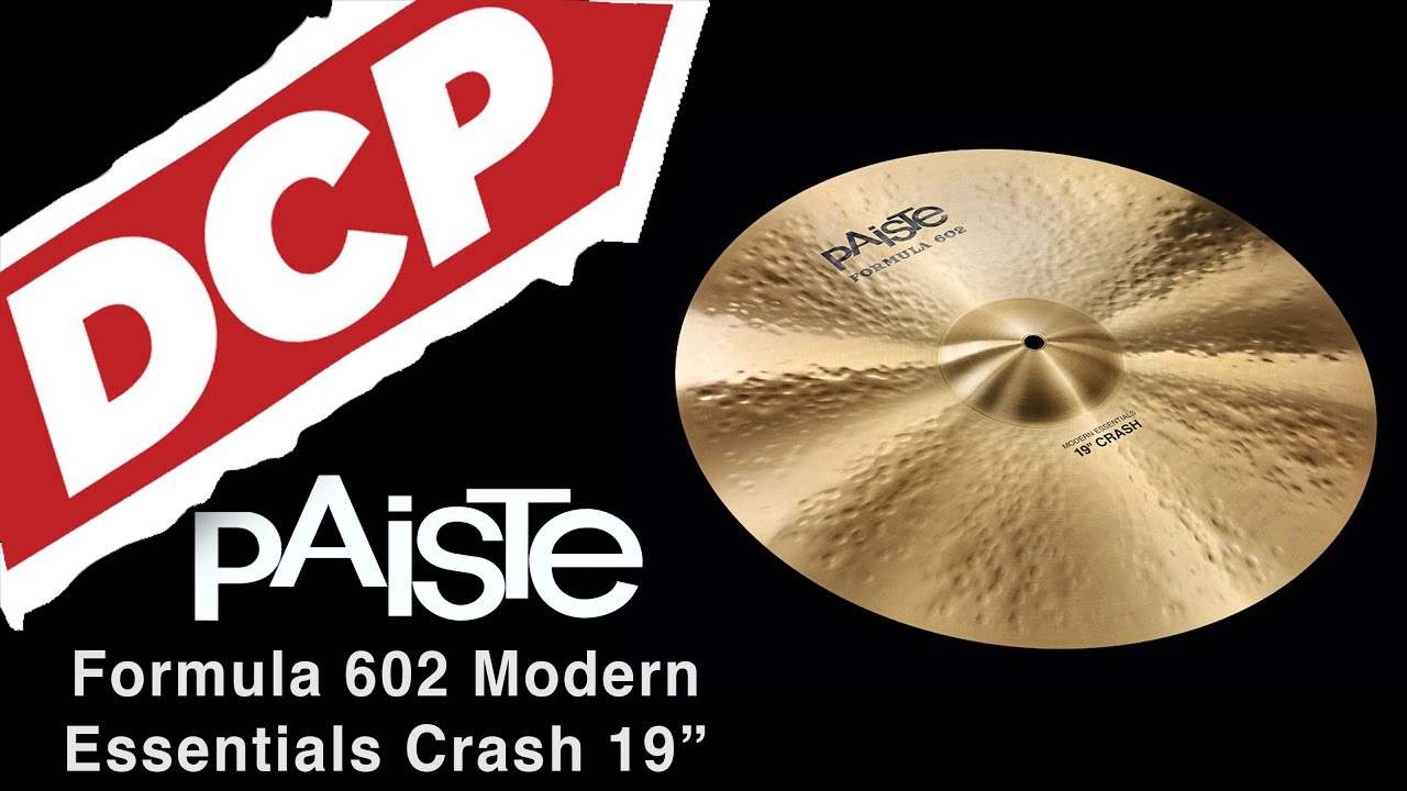 Paiste Formula 602 Modern Essentials Crash Cymbal 19