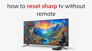 RESET SHARP TV: how to reset sharp tv without remote