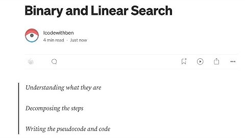 Coding binary search