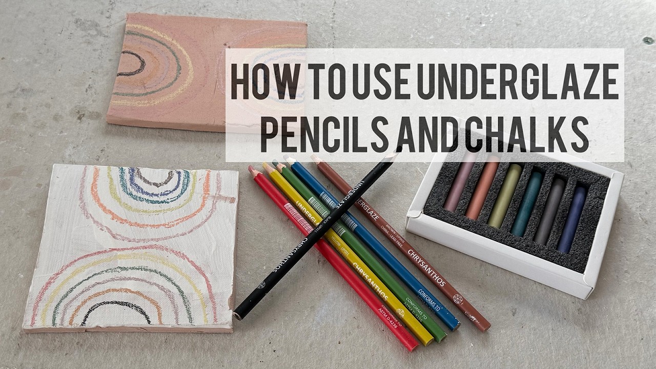 How to use underglaze pencils and chalks
