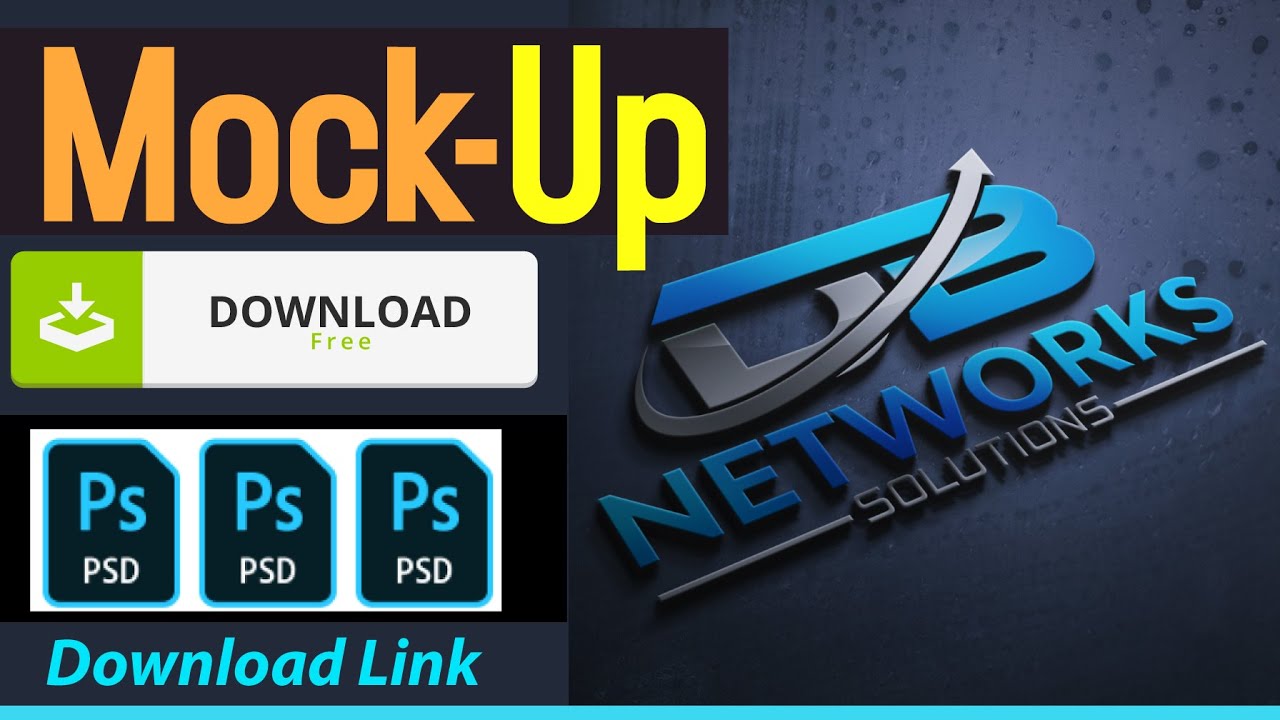 Download Download 3D Logo Mockup Photoshop PSD File | Free Download ...