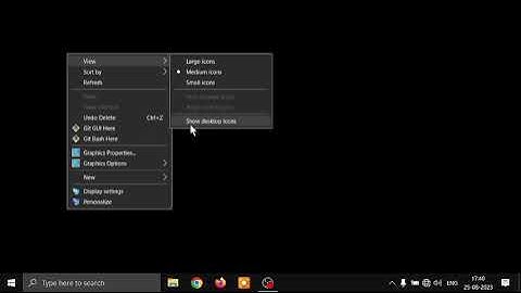 In ಕನ್ನಡ - Computer Desktop menu options - View, Sort by and refresh
