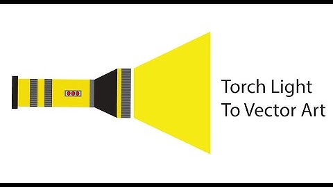 ADOBE ILLUSTRATOR DRAW TO  TORCH  LIGHT  VECTOR ART