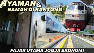 KERETA EKONOMI PREMIUM MASIH BANYAK PEMINAT‼️Naik Kereta Api Fajar Utama Jogja Ekonomi 